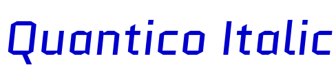 Quantico Italic フォント